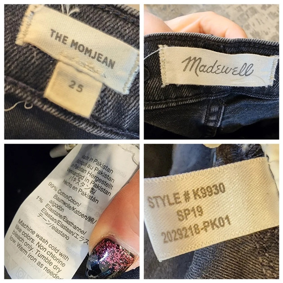 Madewell The Momjean in Raney Wash: Knee-Rip Edition. Size 25 - Picture 2 of 14